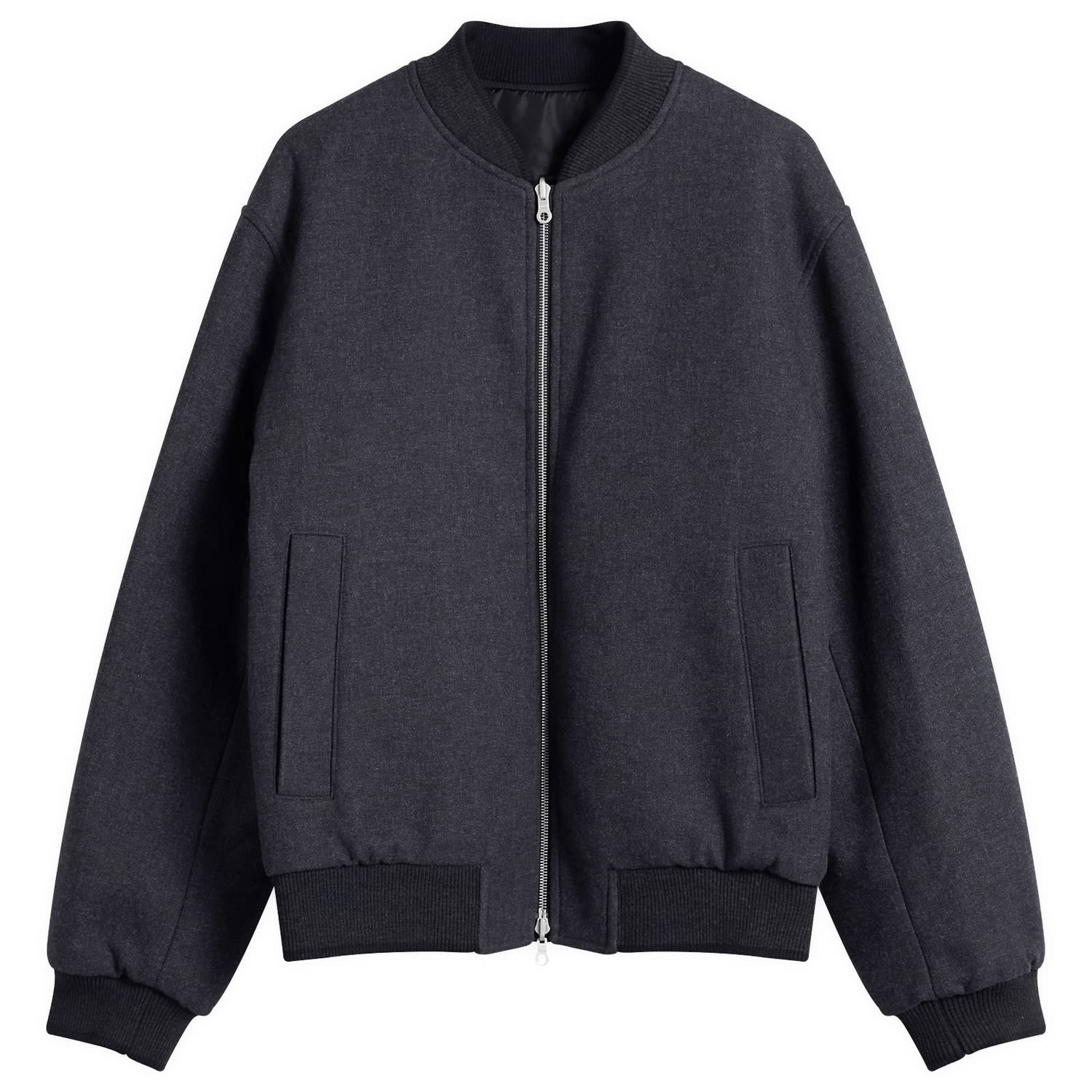 Яке бомбър Dries Van Noten Brushed Cotton Twill Bomber Jacket Сиво | 252-020522-2118-803, 0