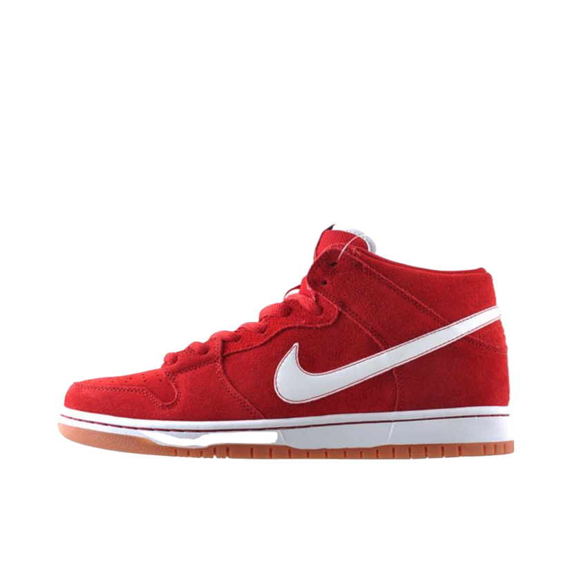 Кецове и обувки Nike SB SB Dunk Mid Brickhouse White Червено | 314383-601