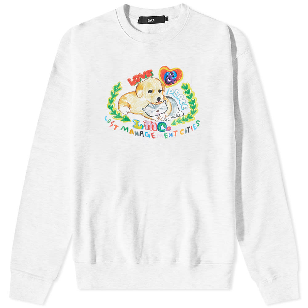 Суитчър LMC Pet Friends Crew Sweat Бяло | 0LM22FSW111-LHG, 0