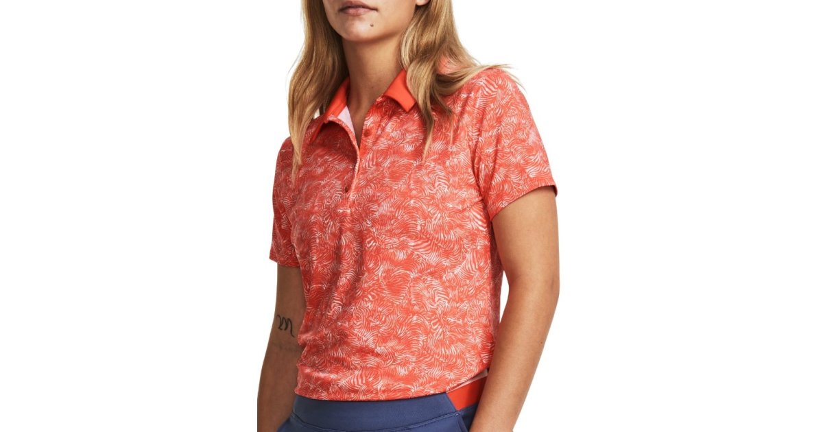 Поло тениска Under Armour UA Playoff Printed Розово | 1377337-690, 1
