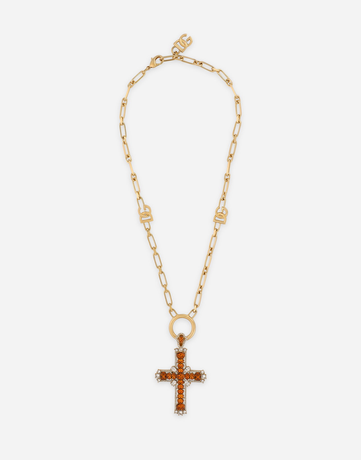 Колие Dolce & Gabbana Pendant Necklace With Crystals Металик | WNP3S2W1111A0107, 0