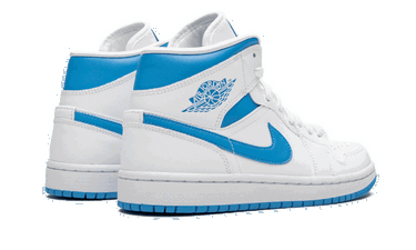 Кецове и обувки Jordan Air Jordan 1 Mid "UNC" Синьо | BQ6472-114, 1