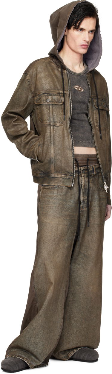 Яке Diesel Hooded Denim Jacket Кафяво | A14260-0CBDM-5EV, 3