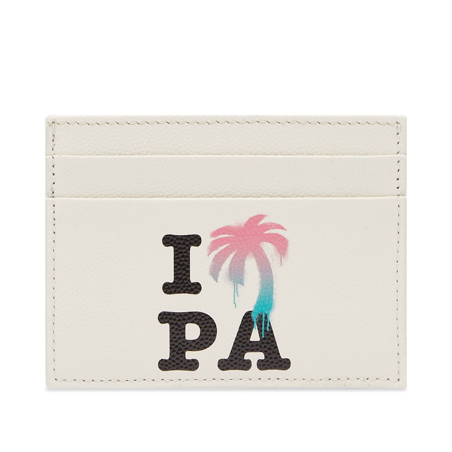 Портфейл Palm Angels I Love PA Card Holder Multi Бяло | PMND008S23LEA0010484, 0