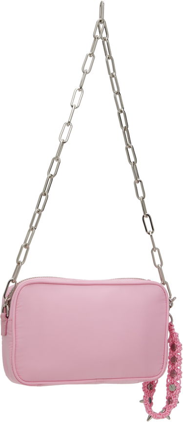 Чанта през рамо We11done We11done Mini Chain Bag with Spiked Wristlet Розово | WD-AB0-25-488-U-PK, 2