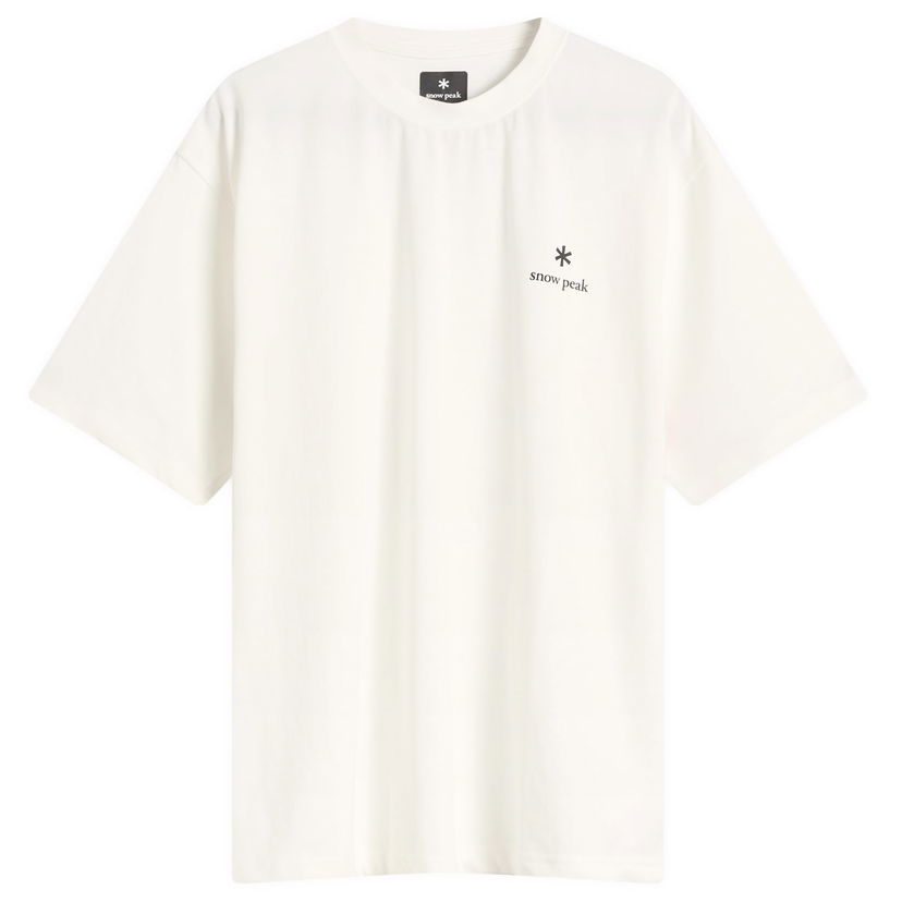 Тениска Snow Peak Snow Peak Logo T-Shirt, Size Small Бяло | NSD-TS-25AU003-OFW