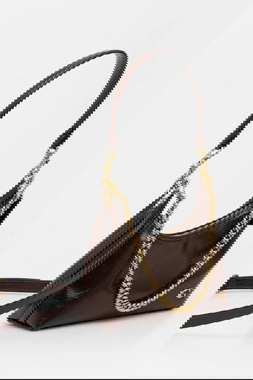 Дамска чанта Coach Leather Handbag Juliet Кафяво | CAD75, 1