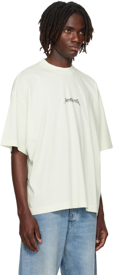 Тениска VETEMENTS Vetements Metal Logo Regular T-Shirt Бяло | UH76TR600I, 1
