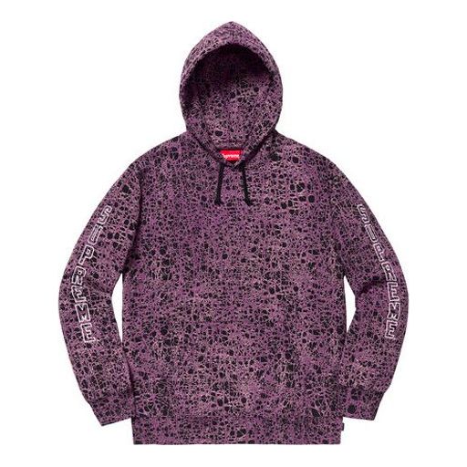 Суитчър Supreme Supreme Marble Hooded Sweatshirt Лилаво | SUP-SS19-352