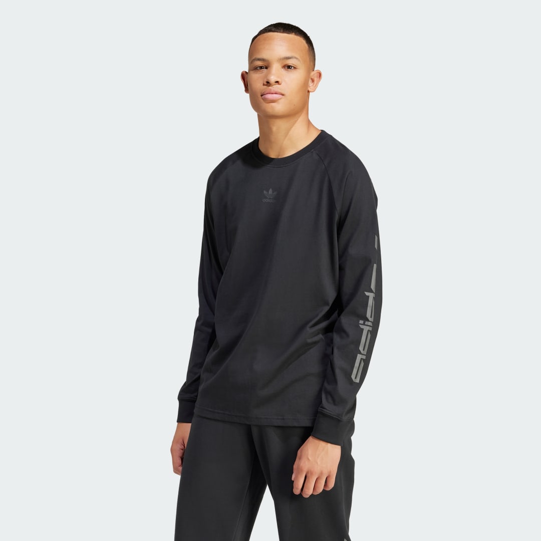 Тениска adidas Originals Graphic Long Sleeve T-shirt Черно | IM9879, 1