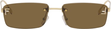 Слънчеви очила FENDI Fendi First Crystal Sunglasses Кафяво | FE4172US@5432E 840126860528, 0