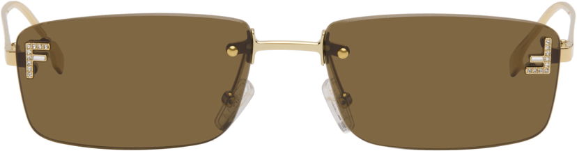 Слънчеви очила FENDI Fendi First Crystal Sunglasses Кафяво | FE4172US@5432E 840126860528