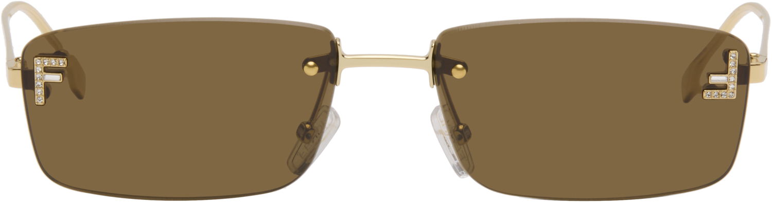 Слънчеви очила FENDI Fendi First Crystal Sunglasses Кафяво | FE4172US@5432E 840126860528, 0