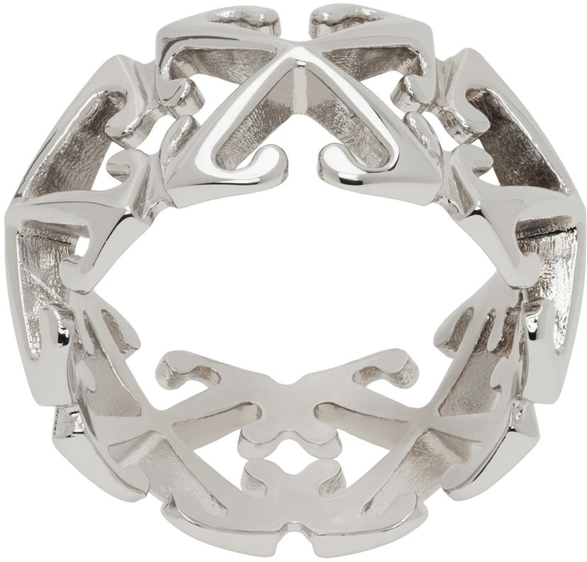 Пръстен Off-White Silver Multi Arrow Ring Металик | OMOC076S24MET0017200