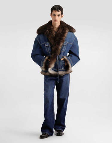 Дънки Dolce & Gabbana Dolce & Gabbana Wide-leg Denim Jeans Синьо | GP15NDG8OA1S9001_1, 1