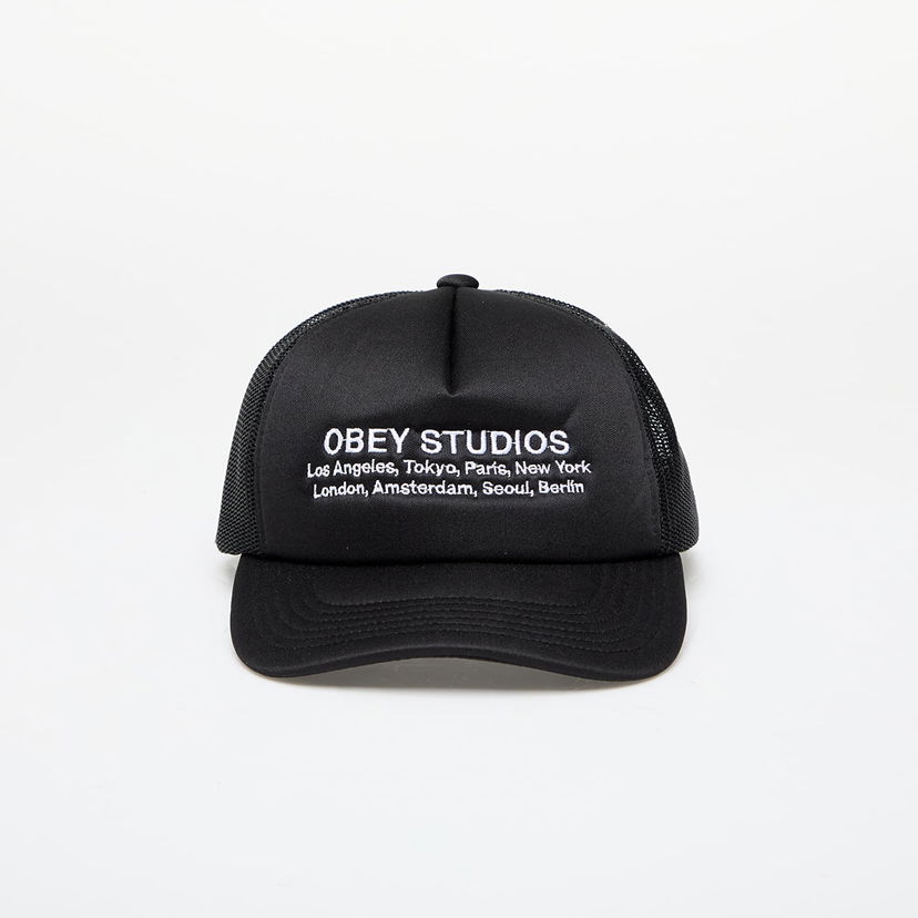 Шапка с козирка OBEY Studios Trucker Black Черно | 100500041-BLK