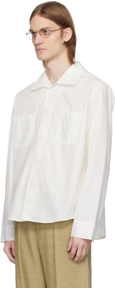 Риза OUR LEGACY OUR LEGACY Funnel Shirt Бяло | M2252FW, 3