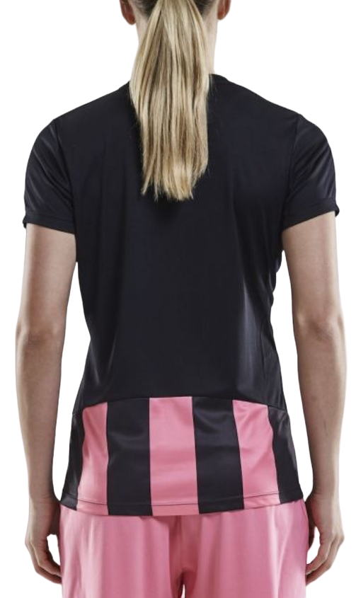 Тениска Craft Striped Jersey V-Neck T-Shirt Розово | 1905568-9471, 1