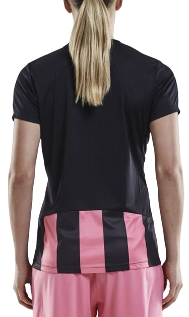 Тениска Craft Striped Jersey V-Neck T-Shirt Розово | 1905568-9471, 1