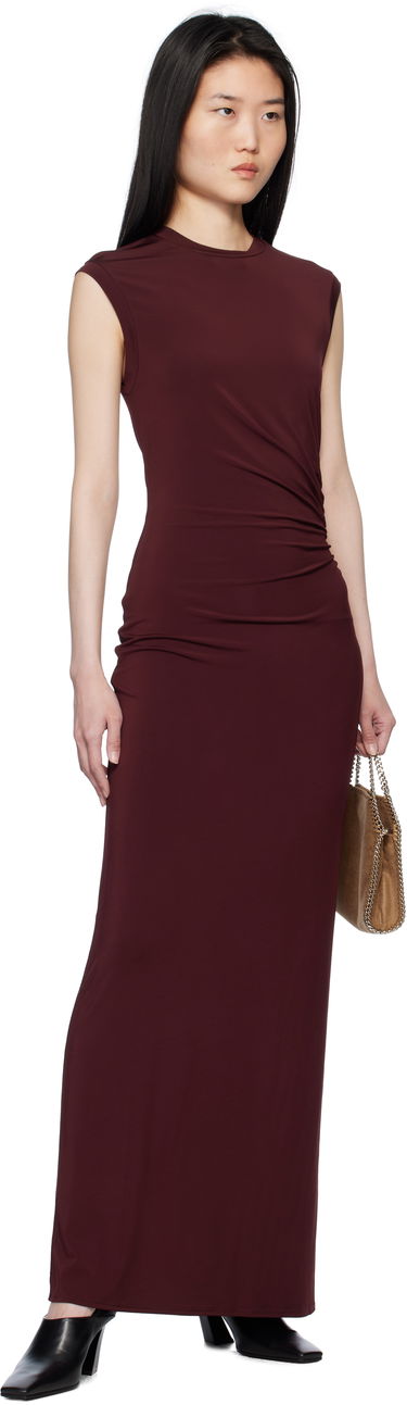 Pокля Stella McCartney Stella McCartney Sleeveless Maxi Dress Бургунди | 6J03733SPZ76, 3