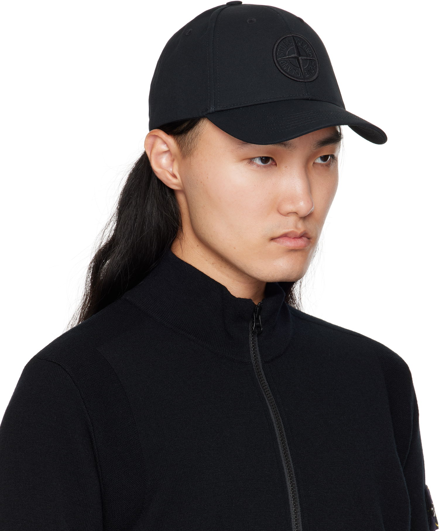 Шапка с козирка Stone Island Stone Island Cotton Reps Cap Черно | S15 9100013 S0248, 1