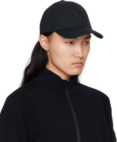 Шапка с козирка Stone Island Stone Island Cotton Reps Cap Черно | S15 9100013 S0248, 1
