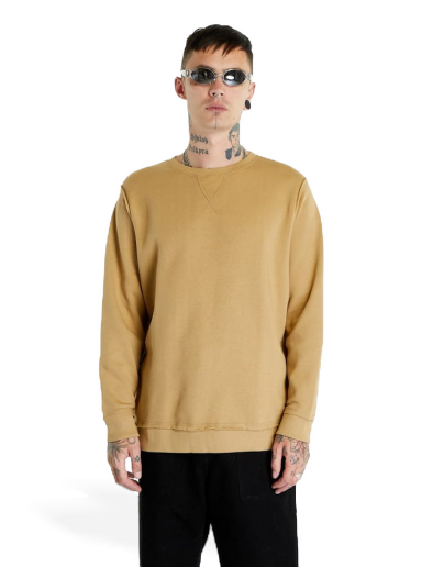 Пуловер Urban Classics Oversized Open Edge Crewneck Бежово | TB1590-00871