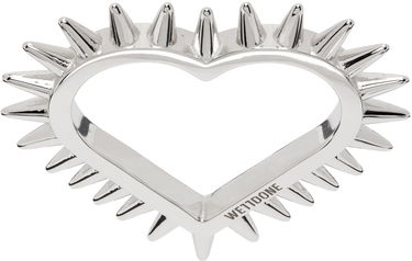 Пръстен We11done We11done Small Spike Heart Ring Металик | WD-AJ1-23-502-U-SV, 0