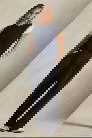 Жилетка Polo by Ralph Lauren Polo Cable-Knit Cashmere Vest Тъмно синьо | 211972134, 2