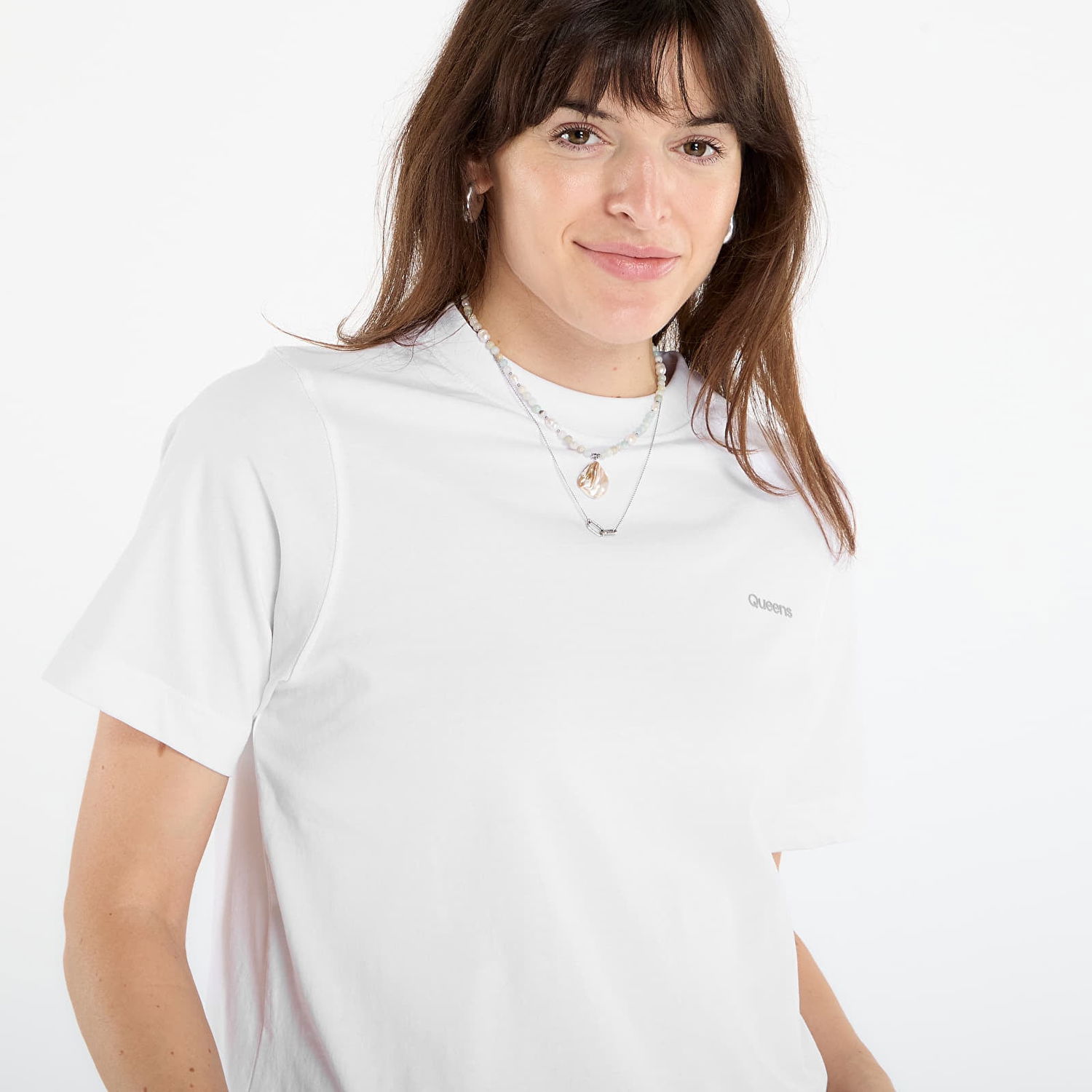 Тениска Queens Queens Essential T-Shirt With Contrast Print 3-Pack Бяло | QNS_084, 1