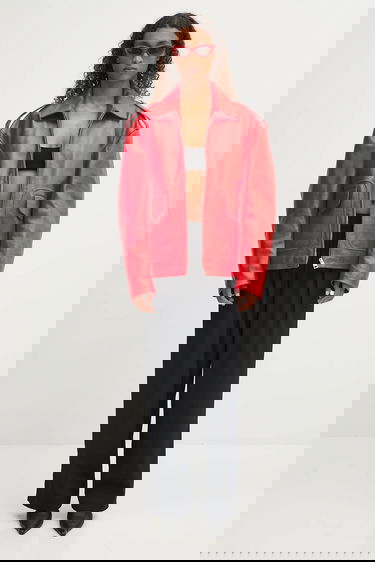 Яке Fiorucci Fiorucci Cupid Print Aviator Jacket Червено | W02FPLJA321LE01RD01, 5