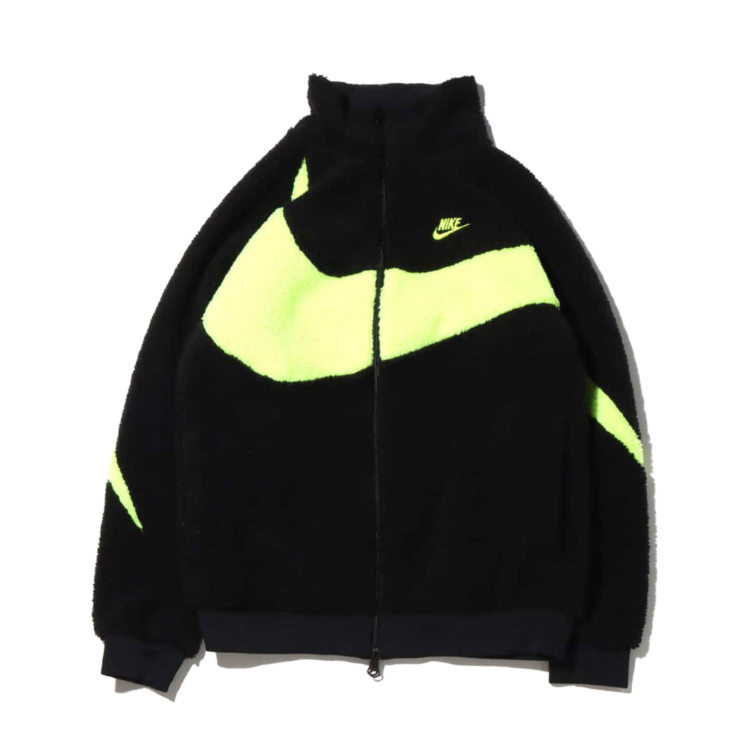 Яке Nike Big Swoosh Reversible Boa Jacket Black Neon Черно | BQ6546-017, 0