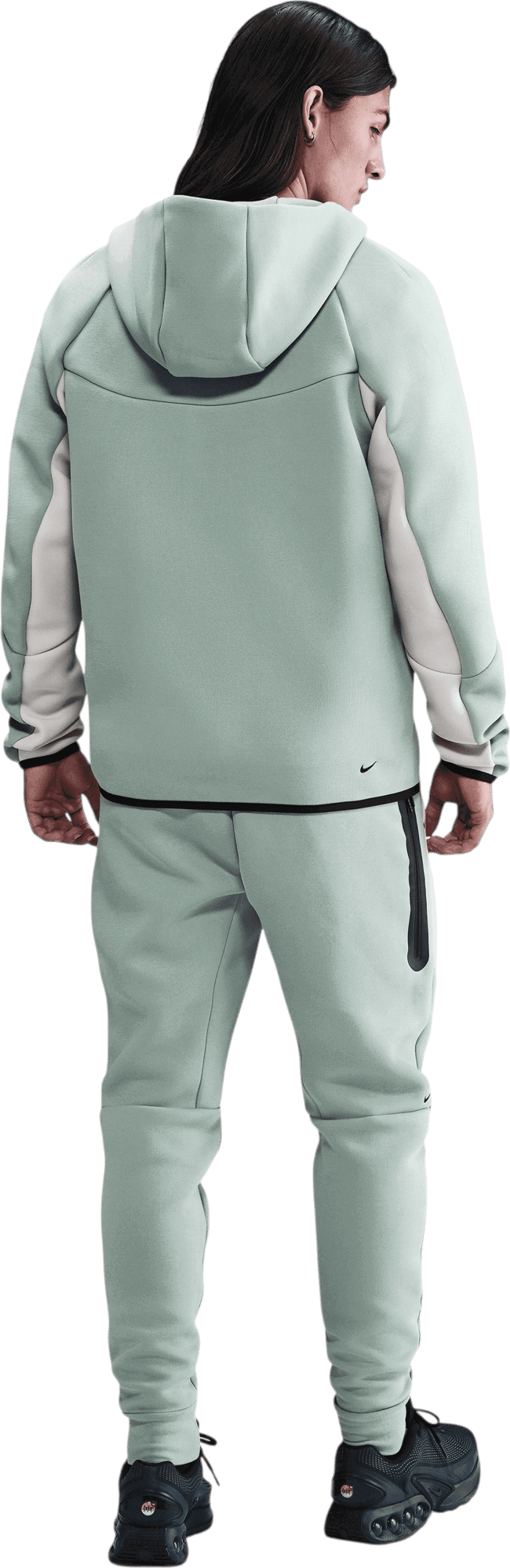 Суитчър Nike Tech Fleece Full-Zip Windrunner Hoody Зелено | hv0949-020, 1