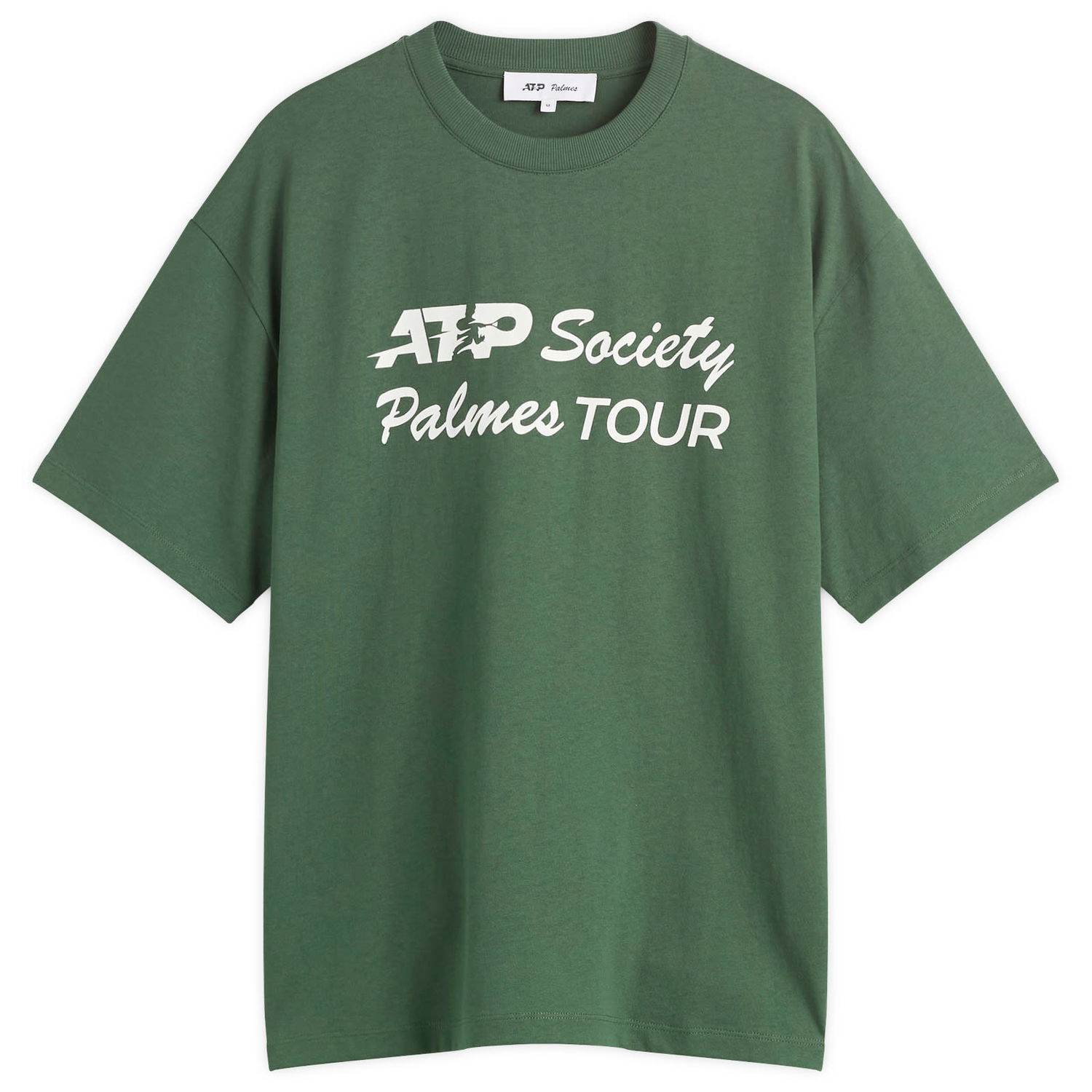 Тениска Palmes ATP Society Tour T-Shirt Зелено | P10-0075-777, 1
