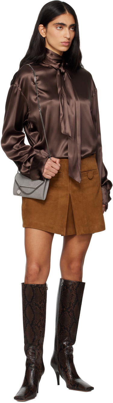 Портфейл Stella McCartney Falabella Wallet-On-Chain Crossbody Bag Сиво | 7P0086W9132, 3