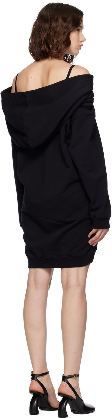 Pокля Maison Margiela MM6 Maison Margiela Off-The-Shoulder Sweatshirt Dress Черно | S52DD0074 M25014, 2