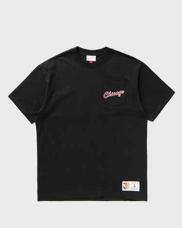 Тениска Mitchell & Ness Mitchell & Ness NBA Chicago Bulls Vintage Logo Pocket T-Shirt Черно | FC9252-CBUBLCK, 0