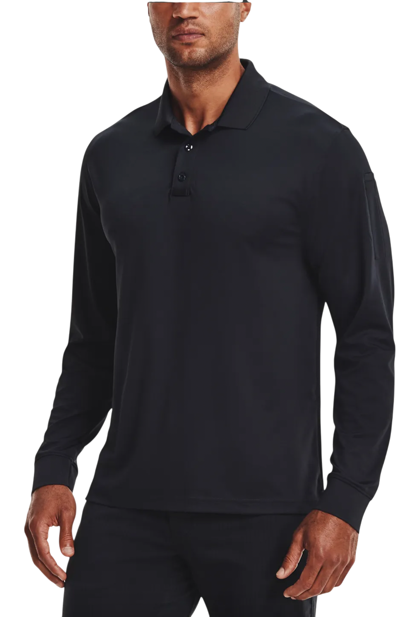 Поло тениска Under Armour Under Armour Tac Performance 2.0 Long Sleeve Polo Shirt Черно | 1365383-465