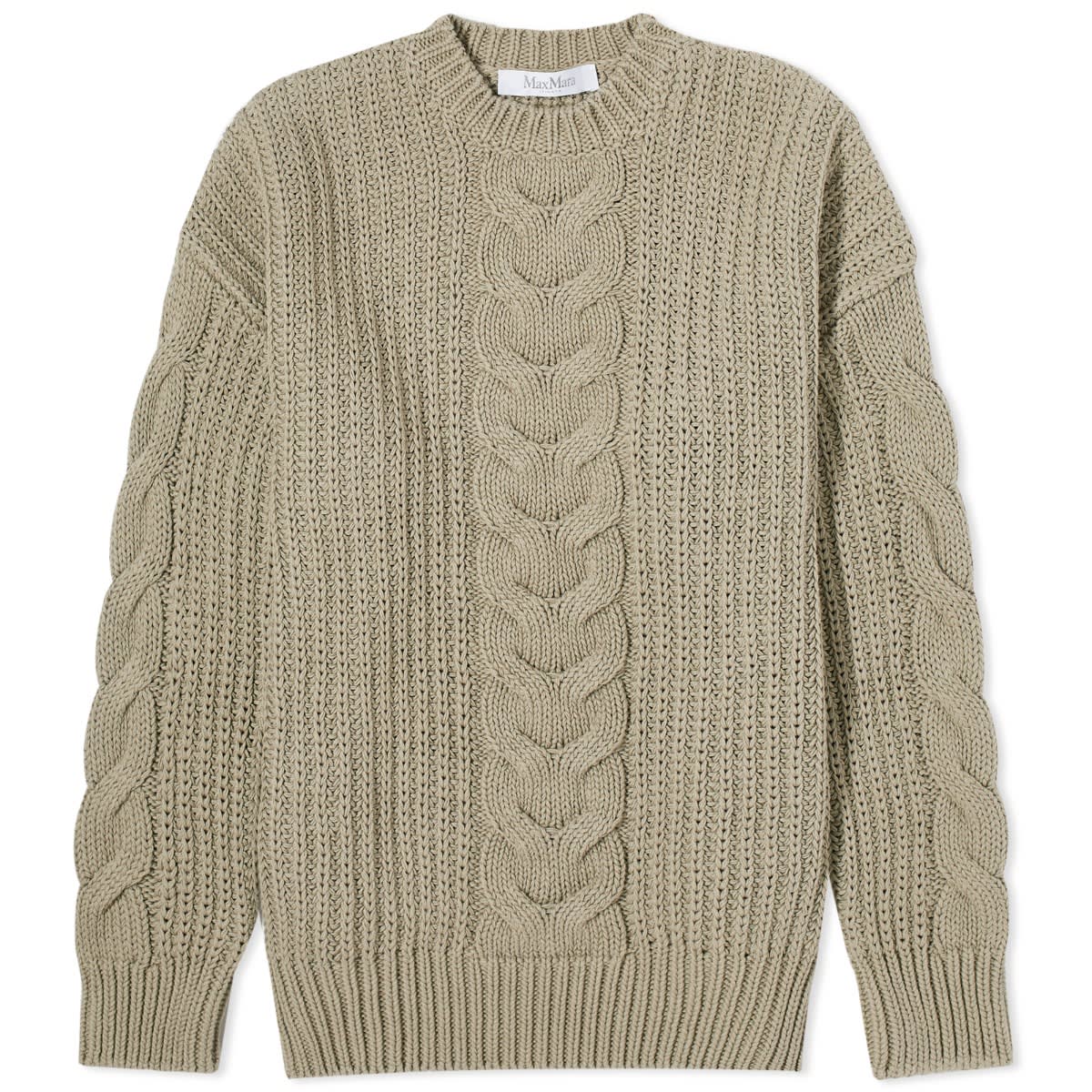 Пуловер Max Mara Acciaio Cable Knit Jumper Зелено | 2411361213600-005, 1