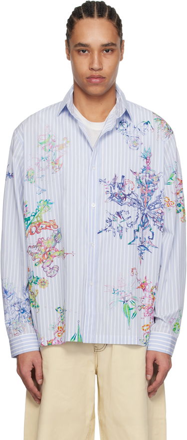 Риза Perks And Mini Perks and Mini Fractal Stripe Shirt Синьо | 3834, 0