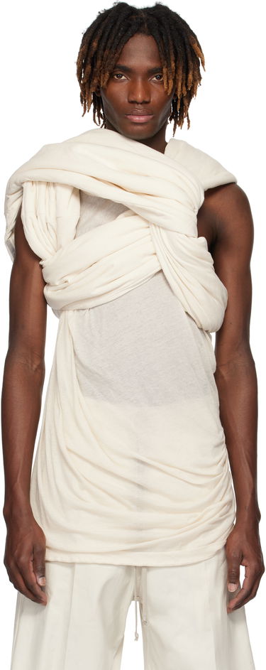 Потник Rick Owens Rick Owens Hollywood Triple Donut T-Shirt Бяло | RU01E5432 JNC, 0