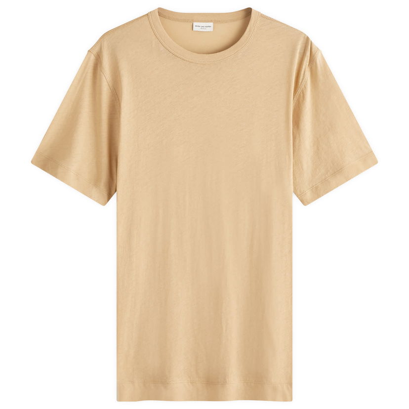 Тениска Dries Van Noten Habba T-Shirt Бежово | 242-021140-9606-100