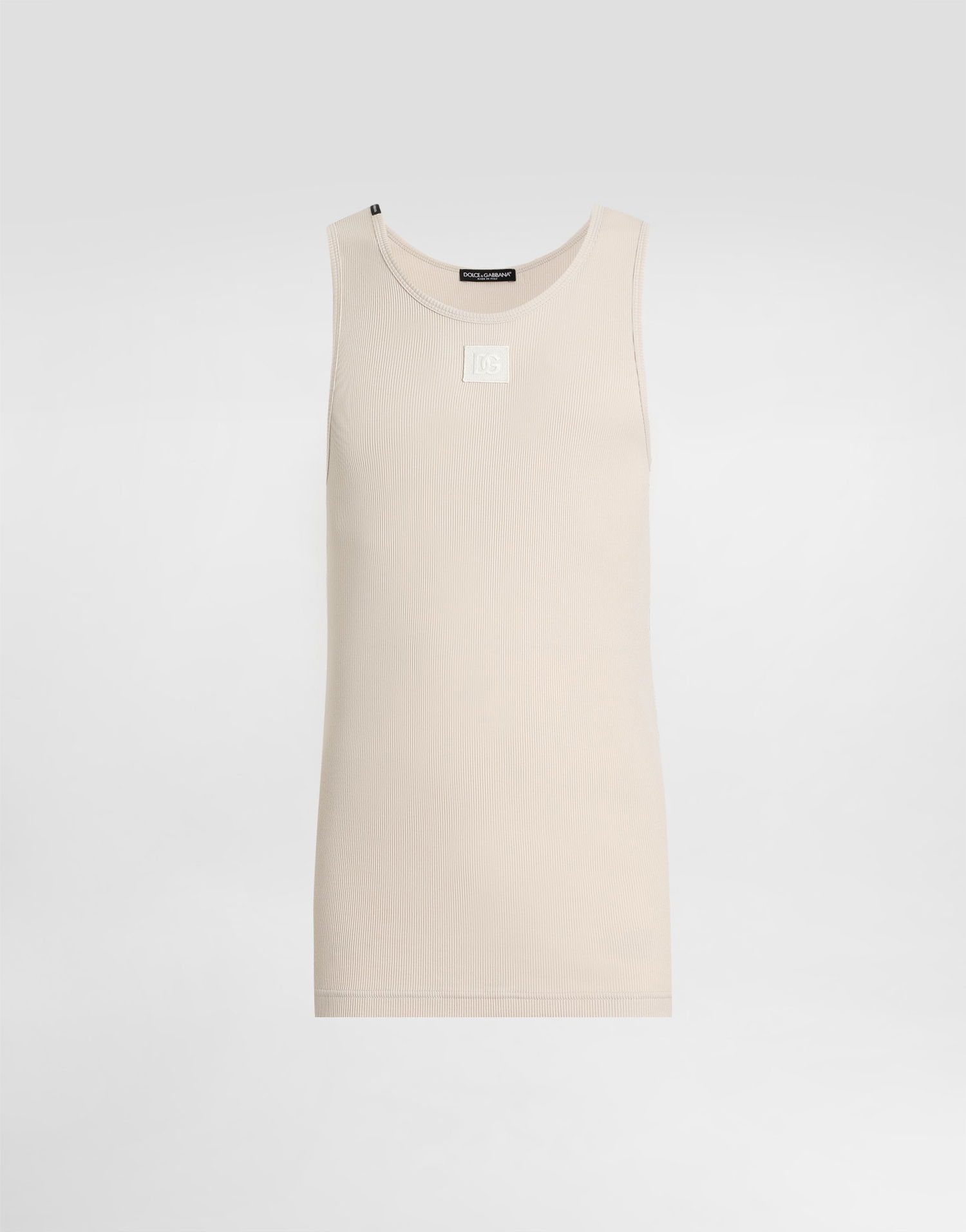 Потник Dolce & Gabbana Ribbed Cotton Tank Top 54 Бежово | G8QG9ZFU7AVM0722, 0