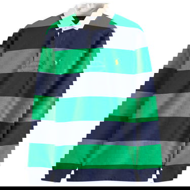 Поло тениска Polo by Ralph Lauren Ralph Lauren Long Sleeve Rugby Shirt, Size Large Зелено | 710900566015, 0