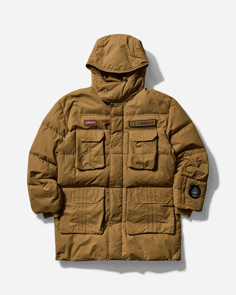 Парка adidas Originals C.P. Company SPZL Puffer Jacket Кафяво | JE8673