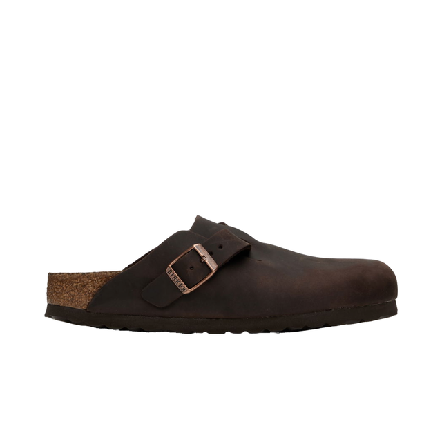 Brown Narrow Boston Soft Footbed Loafers