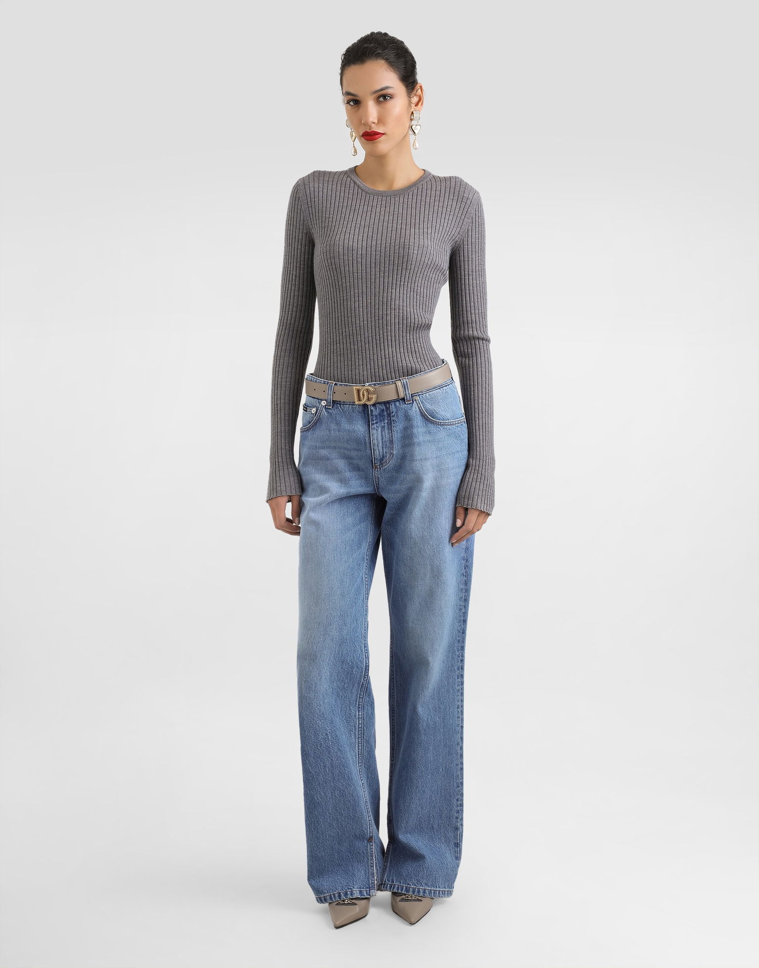 Дънки Dolce & Gabbana Dolce & Gabbana Five-Pocket Denim Trousers Синьо | FTDCLDG8NQ8S9001, 1