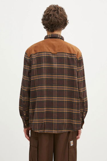 Риза Barbour Barbour Wolfwood OS Checked Shirt, Regular Fit Кафяво | MSH5508, 2