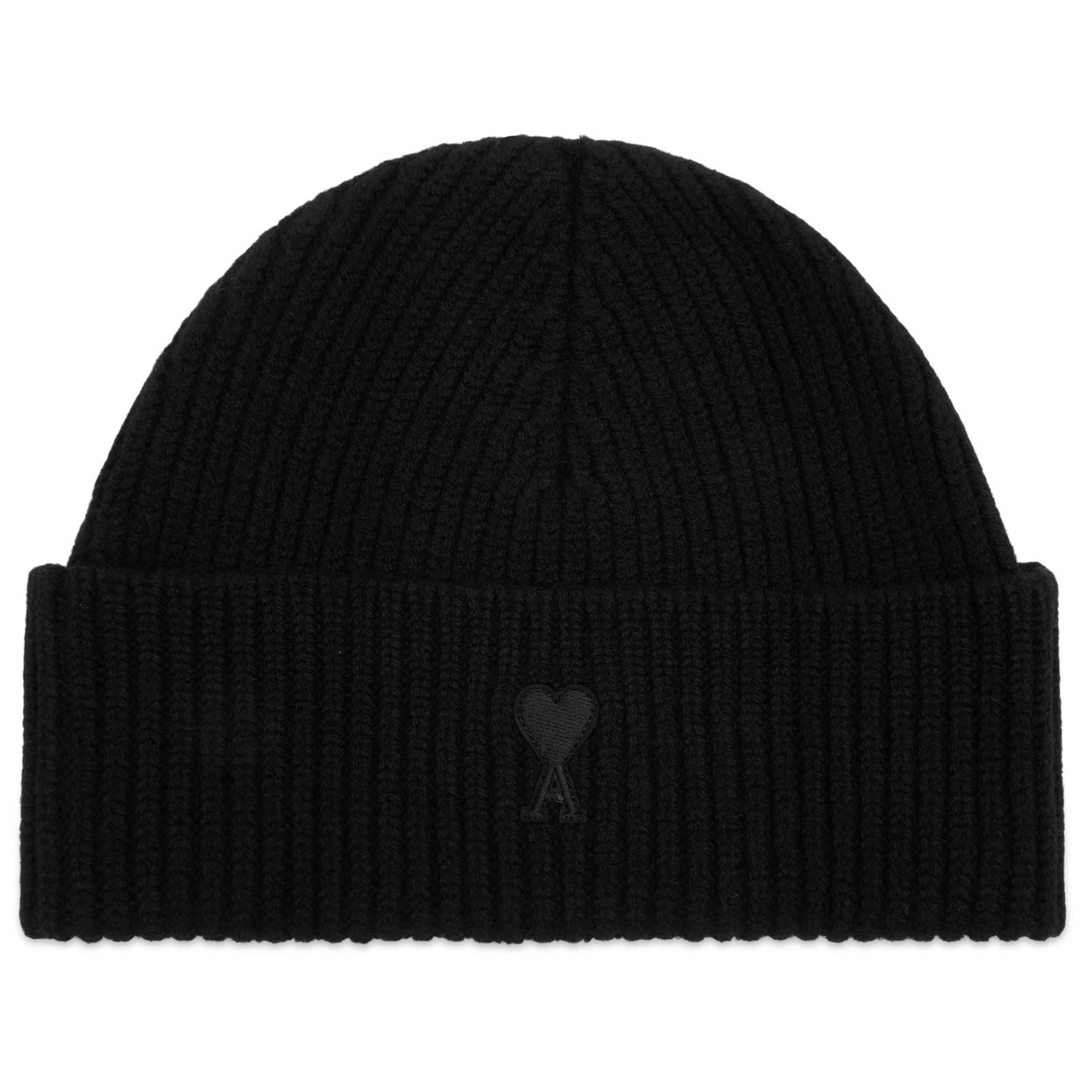 Шапка AMI AMI Paris Merino Wool Beanie Черно | H25UBO006-018-0180H25, 0