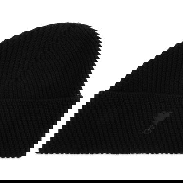 Шапка AMI AMI Paris Merino Wool Beanie Черно | H25UBO006-018-0180H25, 0